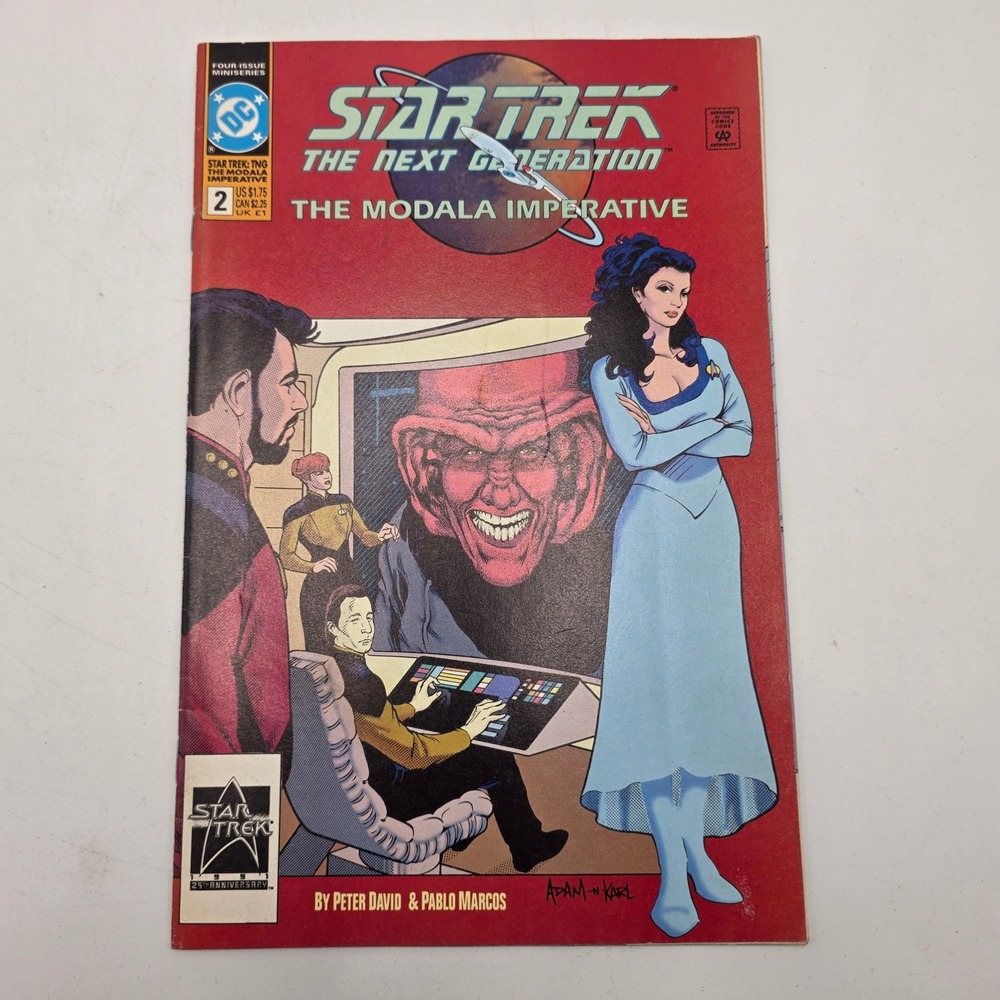 DC Comics Star Trek TNG Modala Imperative 2 1991 Adam Hughes Cover Sci-Fi Comic